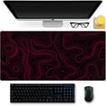 thumbnail image 3 of XINQIHANG 7 Colors 3 Sizes 1 or 2 Pack Topographic Contour Gaming Mouse Pad Extended Big Large Desk Long Computer Keyboard Mat Mousepad Office Accessories Gifts-35.5''L*15.8''W, 3 of 7