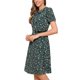 thumbnail image 4 of INSPIRE CHIC Vestido Vintage para Mujeres con Estampado Floral, Cuello Peter Pan, Largo a la Rodilla, Casual, Verde, 4 of 6