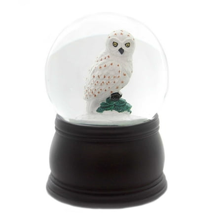 Old World Christmas GREAT WHITE OWL SNOW GLOBE Glass Snow Blower (Best Snow Globes In The World)