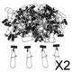thumbnail image 1 of Deslizadores de línea de Pesca Colamx Acero Inoxidable Alta Resistencia Negro 2 piezas, 1 of 8