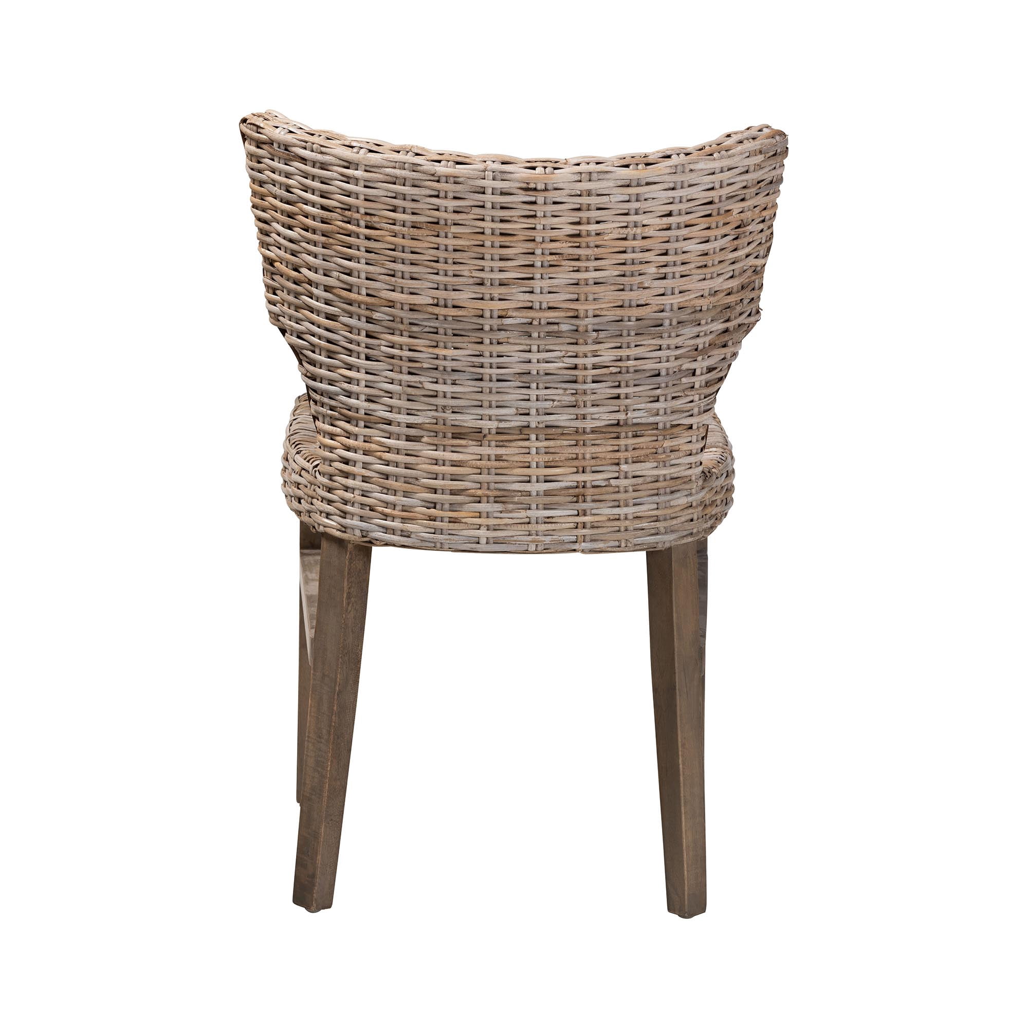 bali & pari Dining Chair, Gray and Brown