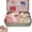 A-pink, variant on Yippzo Easter Bunny, Easter Bunny Toys Hug in A Basket, Personalised Mini Plush Bunny House, Pocket Bunnies in Tin Box