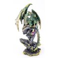 thumbnail image 4 of Mythical Medieval Dragon Statue 7" Green Western Dark Legend Office Home Decor. G16573, 4 of 4