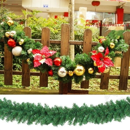 Christmas Garlands For Fireplace 1/2pcs 270cm x 25cm Imperial Pine Christmas Garland Tree Fireplace Green Decorations ()