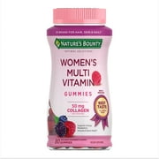 Nature's Bounty Optimal Solutions Women's Multivitamin Gummies, Dietary Supplement, Raspberry Flavor, 80 Count