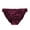 Wine, variant on GaThRRgYP Womens Panties by the Pack,Women's Sexy Satin Panties Mid Waist Wavy Cotton Crotch Briefs