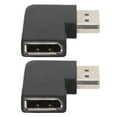 thumbnail image 4 of Adaptador de salida de grado, 2 piezas Extensor Displayport Mismo conector Displayport Cable Displayport de grado Los mejores materiales, 4 of 9