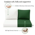 thumbnail image 4 of Snubbull Outdoor 46" x 26" x 5" Loveseat Cushion Set, Water repellent, Fade Resistant, Cushion Set for Couch, Bench, and Swing, Green, 4 of 6
