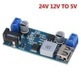 thumbnail image 1 of Convertisseur d'Alimentation 24V 12V à 5V 5A avec Module de Charge Usb, 1 of 10