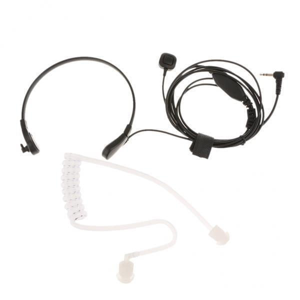 2 auriculares con micrófono súper bajo compatibles con portátiles móviles Hugo Auricular Walkie Talkie