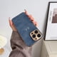 thumbnail image 1 of Funda de cuero personalizada con nombre para Iphone, carcasa con marco galvanizado, iniciales de piel de cordero y letras, para modelos 11, 12, 13, 14 Pro Max, 1 of 4
