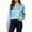 Light Blue, variant on POROPL Womens Satin Button Down Shirts Long Sleeve Shirts Work Dressy Casual Collar Blouses Tops
