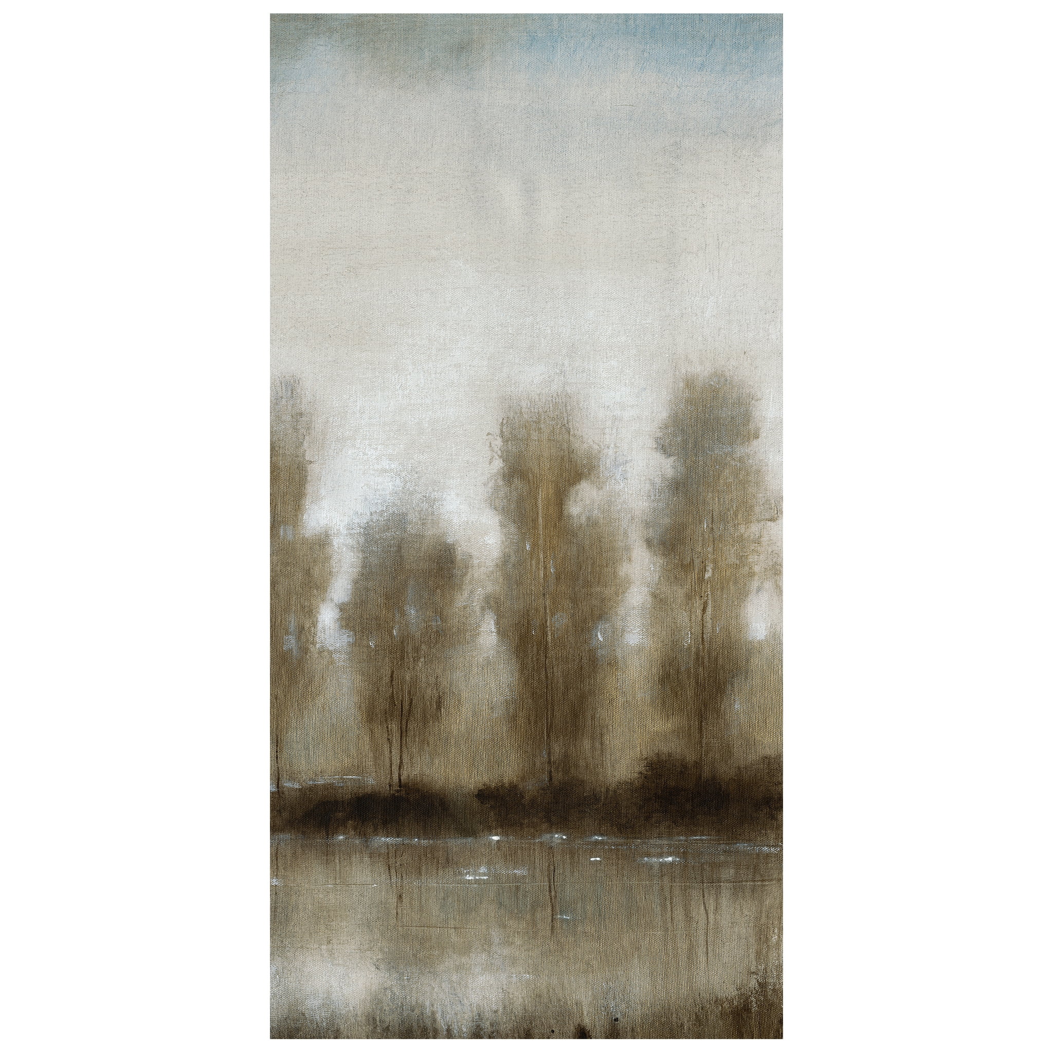 Empire Art Direct Subtle Reflection A-D Frameless Free Floating Tempered Glass Panel Graphic Wall Art, 48" x 24" each, Ready to Hang