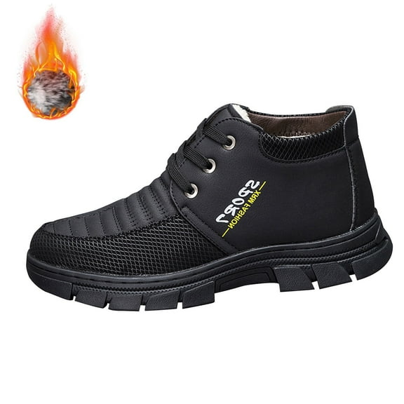 NOKIO Plush Warm Cotton Shoes Wear And Anti Slip Snow Boots Five Finger Cotton Shoes Outdoor Sports Shoes Men's And Women's Hiking Shoes Men'S Thermal Outdoor Shoes