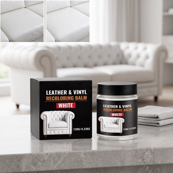 Leather & Vinyl Recoloring Balm, Surface Scratch Repair Cream, Recolor Restoring Paste for Sofa and Vinyl Surface Re al