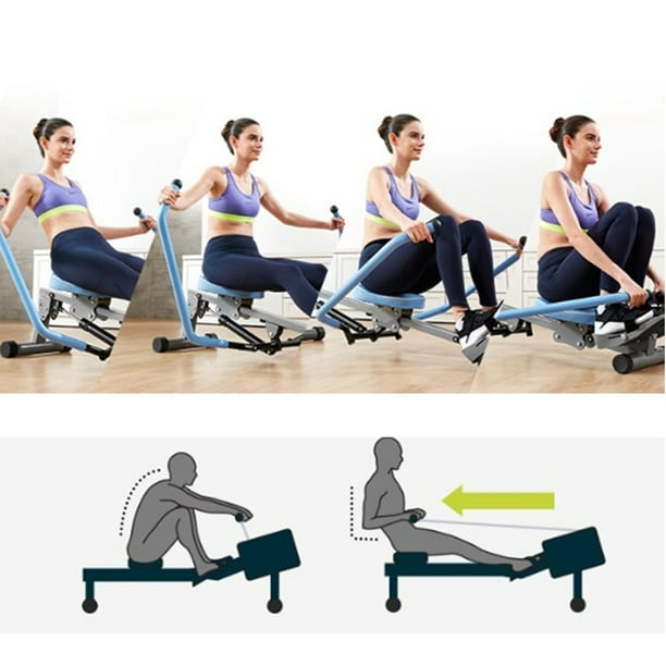 Rowing Machine Indoor Rower Indoor Double Paddle Hydraulic Rowing Machine Indoor Rower Indoor Double Paddle Hydraulic