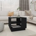 thumbnail image 1 of vidaXL Coffee Table Black 55x55x43 cm Engineered Wood, 1 of 4