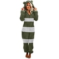 thumbnail image 3 of Pijama de franela de felpa para mujer, mameluco de manga larga con cremallera, sombrero de cuello alto, mantener el calor, ropa de dormir para niña, ropa de casa, Otoño e Invierno, 3 of 4