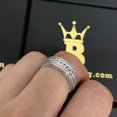 thumbnail image 2 of .925 Silver Channel Set 360 Eternity Band Rhodium CZ Bling Ring, 2 of 4