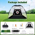 thumbnail image 5 of Golf Net with Practice Mat, 10 x 7 ft Golf Hitting Net for Outdoor Indoor Backyard Driving Chipping Swing Training, All-in-One Multi-Target Training Aid Practice Nets with Tri-Turf Mat, 5 of 8