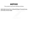 thumbnail image 2 of Transit Auto Front Coated Disc Brake Rotors and Semi-Metallic Pads Kit for Car Honda Civic Insight KGF-102182, 2 of 11