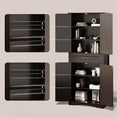 thumbnail image 4 of Asofer 71 Inch Tall Kitchen Pantry Cabinet with 4 Doors, Adjustable Shelves & 15" Deep Drawer, Dark Brown, 4 of 9