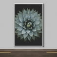 thumbnail image 3 of wall26 Framed Canvas Print Wall Art Close Up Dark Pastel Blue Southwest Succulent Nature Wilderness Photography Realism Floral Botanical Multicolor for Living Room, Bedroom, Office - 24"x36&quot, 3 of 5