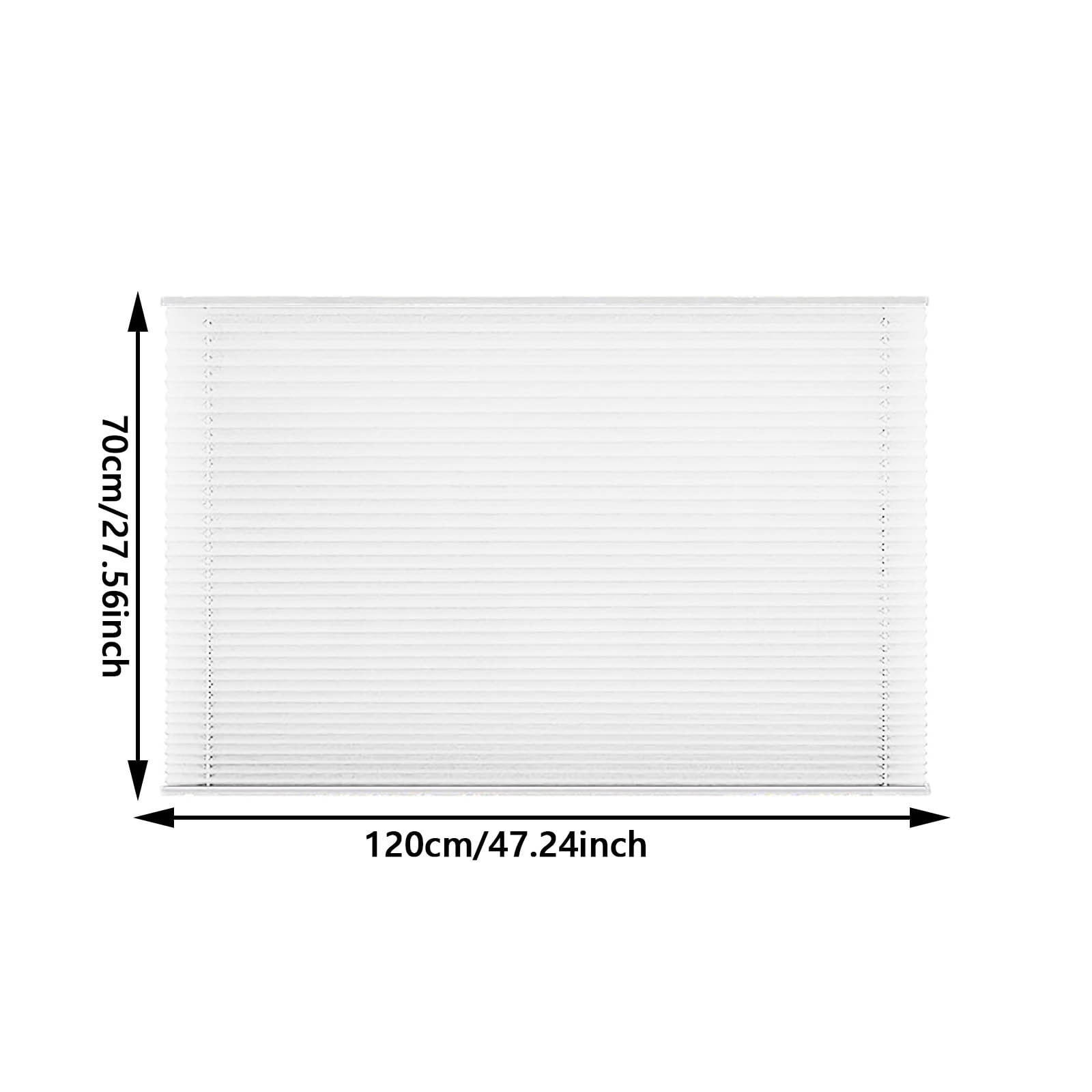 No Drill Honeycomb Pleated Blinds Cordless Blackout Cellular Shades for Windows, Thermal Insulated Noise Reducing Easy Install No Tools Required,Light Filtering Opaque Options(47.24*27.56Inch)