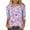White, variant on Rvkxad Easter Blouses for Women Under $5 3/4 Sleeve O Neck Shirts Casual Loose Three Guarter Length Basic Graphic Tees Tunic T-Shirt L