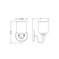 thumbnail image 6 of 340-1S-MB-Z-Lite-Kinsley - 1 Light Wall Sconce In Transitional Style-9.5 Inches Tall and 5.25 Inches Wide-Matte Black Finish, 6 of 7