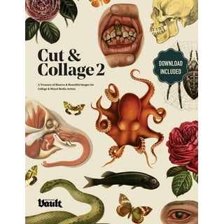 Cut and Collage Spooky Halloween Ephemera Book (Paperback)