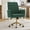 Green, variant on 25" Striped Fabric Chair, Chairs with Memory Foam Cushion, Computer Chairs with Ergonomic Mid Back for Office Study Spaces, Black