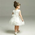 thumbnail image 4 of Gzhioc Baby Infant Girl Princess Dress Bow Flower Party Pageant Birthday Dresses, 4 of 6