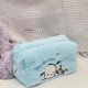 thumbnail image 1 of Sanrio-Bolsa de cosméticos de felpa Cinnamoroll Anime Kuromi Melody, bolsas de almacenamiento de maquillaje de viaje, juguete de peluche suave, regalo de Navidad para niñas gym unisex, 1 of 2