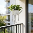 thumbnail image 4 of Weloille Arrosoir en Fer Forgé Panier Suspendu pour Plante, Trou de Drainage Antirouille Support Détachable pour Pot de Fleurs, Support Suspendu Rétro Résistant aux Intempéries pour Plantes pour Déco de Balcon, Patio, Véranda, Jardin, 4 of 6