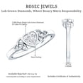 thumbnail image 5 of Rosec Jewels Lab Grown Diamond Heart Promise Ring - EF-VS Grade - Ready to Gift, 925 Sterling Silver, US 4.00, 5 of 8