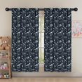 thumbnail image 5 of Blackout Kids Curtains,Black White Dinosaurs Fossils Pattern Childrens Insulated Curtains Set Of 2,Bedroom Essentials,Toddler Room Decor 52"x63", 5 of 5