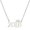 Silver, variant on Number Pendant Year Necklace Crown Stainless Steel Exquisite Chain Women Necklace Birthday Gift