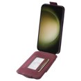 thumbnail image 3 of Designed for Samsung Galaxy S23 Ultra Wallet Case, Premium PU Leather Photo/Card/Cash Slots Kickstand Magnetic Snap Flip Case Cover with Crossbody Strap & Lanyard for Samsung Galaxy S23 Ultra, Winered, 3 of 12