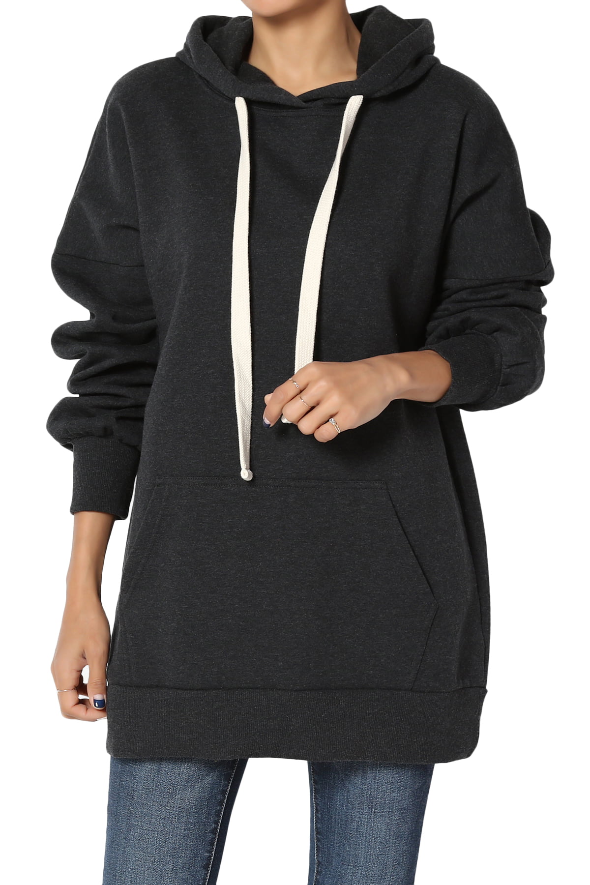 TheMogan Women's S~3X Oversized Fleece Hoodie Pocket Hooded Pullover ...