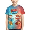 thumbnail image 2 of Cash and Nico Youth T-shirt Short Sleeve Graphic Top Breathable Shirt Tees Boys Girls, 2 of 9