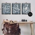 thumbnail image 4 of Stupell Industries Squiggles on Grey Abstract Painting Gray Floater Framed Canvas Art Print Wall Art, 25 x 31, Set of 3, 4 of 10
