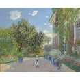 thumbnail image 2 of Monet, Claude 14x12 Gold Ornate Wood Framed with Double Matting Museum Art Print Titled - The Artist’s House at Argenteuil, 2 of 4