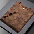 thumbnail image 4 of Rggeeun Mens Tee Shirts Tie-Dye Pattern Short Sleeve Crew Neck Loose Fit Soft Breathable for Summer Beach Wear Casual Tees,Brown,Xl, 4 of 4
