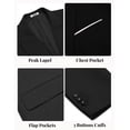 thumbnail image 6 of COOFANDY Mens Business Casual Blazer Slim Fit Sport Coat Wedding Dinner Holiday Tuxedo Jacket, 6 of 7