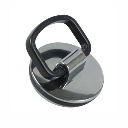 

Chrome Plated Basin Sink Plug Easy Grip Pull-Handle Bathroom 46mm Diameter(black)(1pcs)