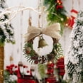 thumbnail image 6 of Bxaolu Small Christmas Wreath Mini Wreaths for Kitchen Window Chair Backs with Ribbon Bell Artificial Greenery Christmas Wreaths for Farmhouse Holiday Decoration(Red,1Pack), 6 of 7
