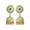 Green, variant on Bollywood Jewelry Traditional Ethnic Bridal Bride Wedding Gold Plated Indian Designer Kundan Studded Grey Floral Meenakari Jhumka Jhumki Earrings For Women