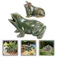 thumbnail image 2 of HOKARUA 2pcs Fountain Frog Statue Courtyard Frog Decor Waterfall Frog Home Garden Decor, 2 of 9