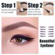 thumbnail image 5 of Adhesivos de sombra de ojos con brillo plateado, efecto párpado doble, color púrpura, 5 pares (10 unidades)., 5 of 7